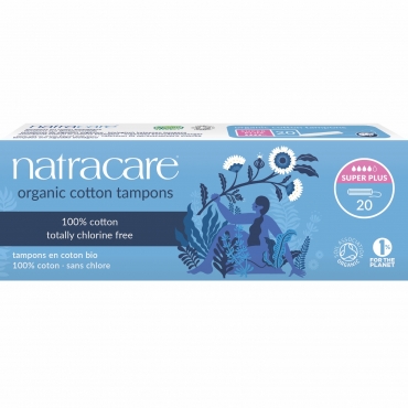 Tampoane super plus, Natracare, 20 buc