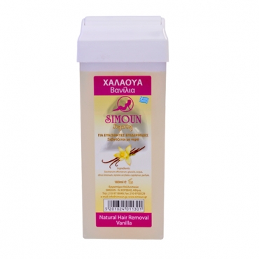 Roll-on ceara naturala de zahar pentru epilat - aroma vanilie, Simoun, 100 g