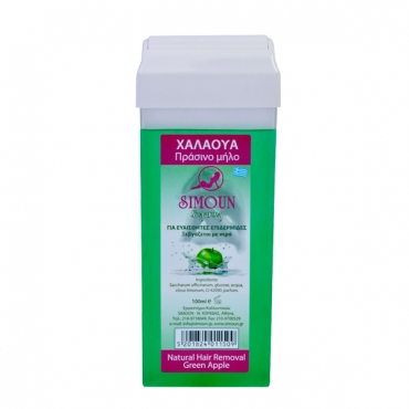 Roll-on ceara naturala de zahar pentru epilat - aroma mar verde, Simoun, 100 g