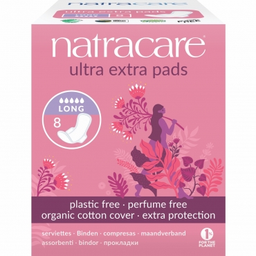Absorbante Ultra Extra de noapte (5 picaturi) - lung, Natracare
