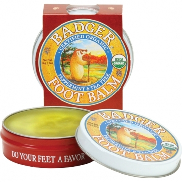 Mini balsam pentru picioare obosite, calcaie crapate, Foot Balm, Badger, 21 g