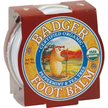 Mini balsam pentru picioare obosite, calcaie crapate, Foot Balm, Badger, 21 g