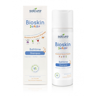 Sampon Bioskin Junior pt bebelusi si copii, scalp uscat cu eczeme si coji, Salcura, 200 ml