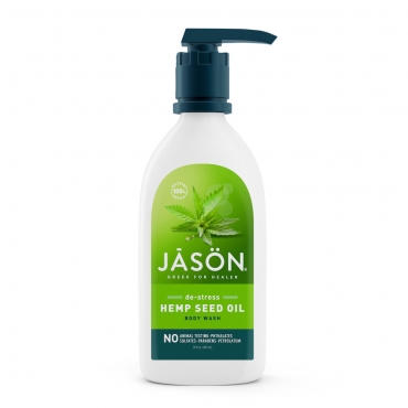Gel de dus hipoalergenic, relaxant cu ulei din seminte de canepa, Jason, 887 ml