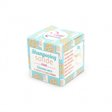 Sampon solid pt par uscat ORANGE - zero waste - Lamazuna, 55 gr