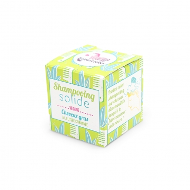 Sampon solid pt par gras AROMATIC LITSEA - zero waste - Lamazuna, 55g