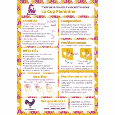 Cupa Menstruala - marime 2 - zero waste, set cupa si saculet din bumbac organic, Lamazuna