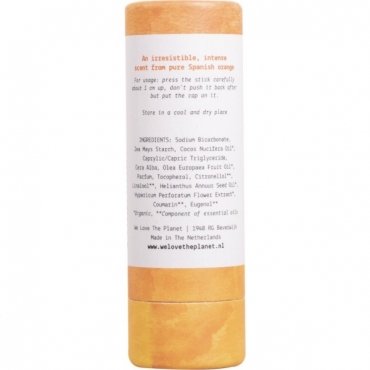 Deodorant natural stick, Original Orange , We love the planet, 65 g