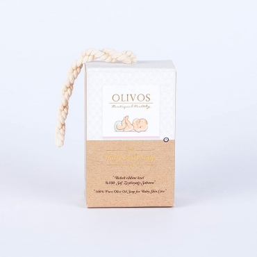 Sapun natural pentru bebelusi cu ulei de masline 100%, Olivos, 100 g