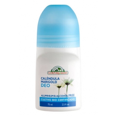 Deodorant roll-on cu galbenele, fara aluminiu sau alcool, pt piele sensibila, Corpore Sano, 75 ml