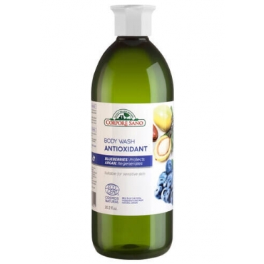 Gel de dus antioxidant cu afine si argan, Corpore Sano, 600 ml