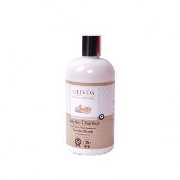 Sampon si gel de dus pentru bebelusi, fara lacrimi, Olivos, 400 ml