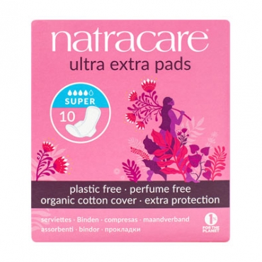 Absorbante Ultra Extra de noapte (4 picaturi) - super, Natracare