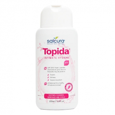 Gel igiena intima Topida, pentru disconfort vaginal, reglare pH, Salcura, 200ml