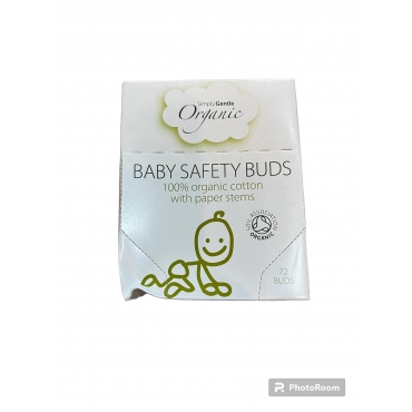 Ambalaj Usor deteriorat! - Betisoare urechi cu opritor, pentru bebelusi organice, Macdonald& Taylor, 72 Buc