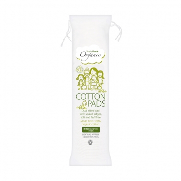 Dischete demachiante din bumbac organic, Simply Gentle Organic, 100 buc