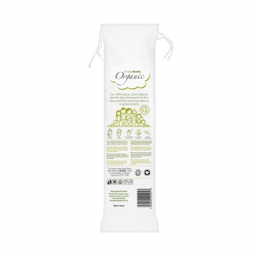 Dischete demachiante din bumbac organic, Simply Gentle Organic, 100 buc