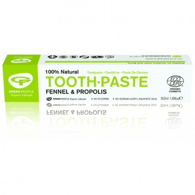 Pasta de dinti cu fenicul organic si propolis, homeopata, Green People, 50 ml
